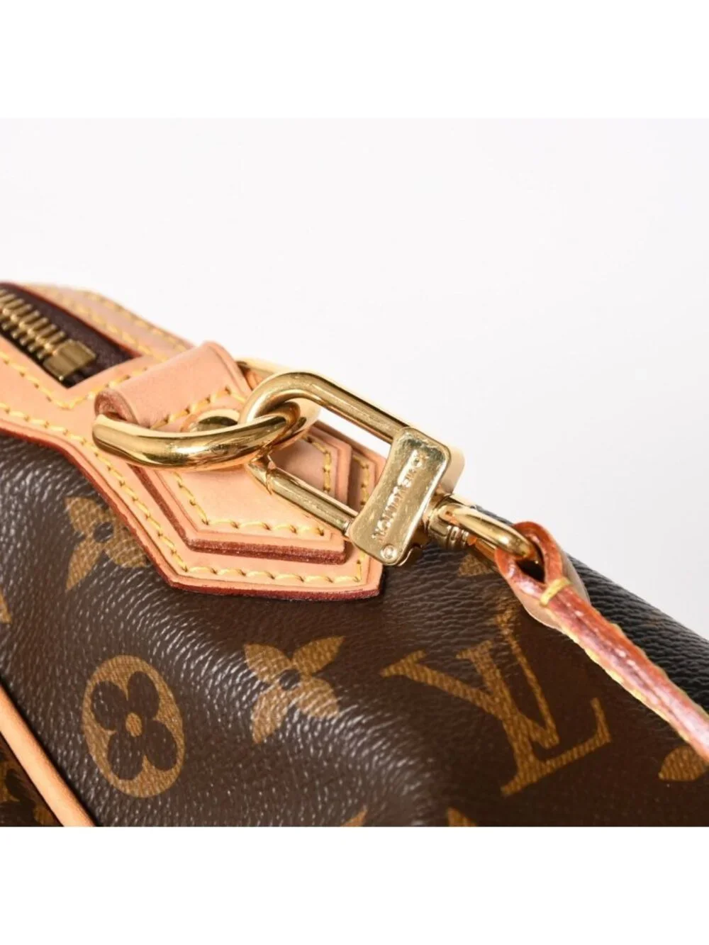 Louis Vuitton Retiro PM Monogram 2-Way Bag Brown Gold